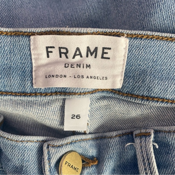 FRAME Le High‎ Raw Hem Ankle Skinny Jeans - Picture 6 of 8